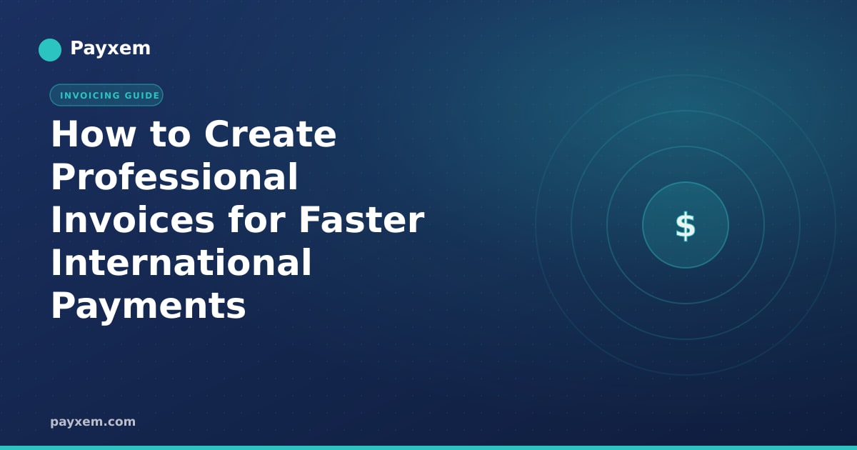 How to Create Professional Invoices for Faster International Payments